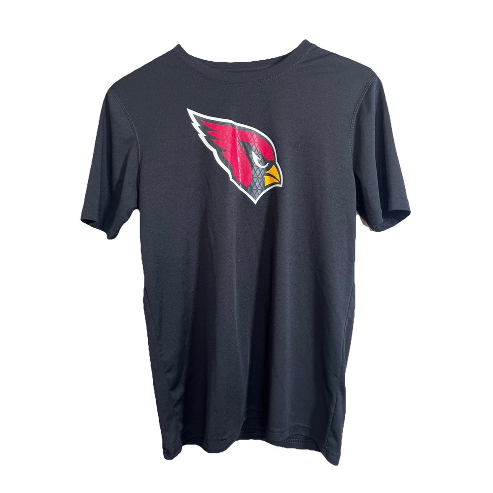 NFL Arizona‎ Cardinals Football Black T-Shirt Size Large (14-16) Unisex Youth